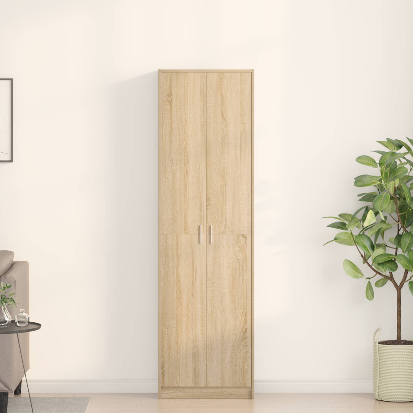 vidaXL Kleiderschrank Sonoma Eiche 55x25x189 cm Ingenieures Holz