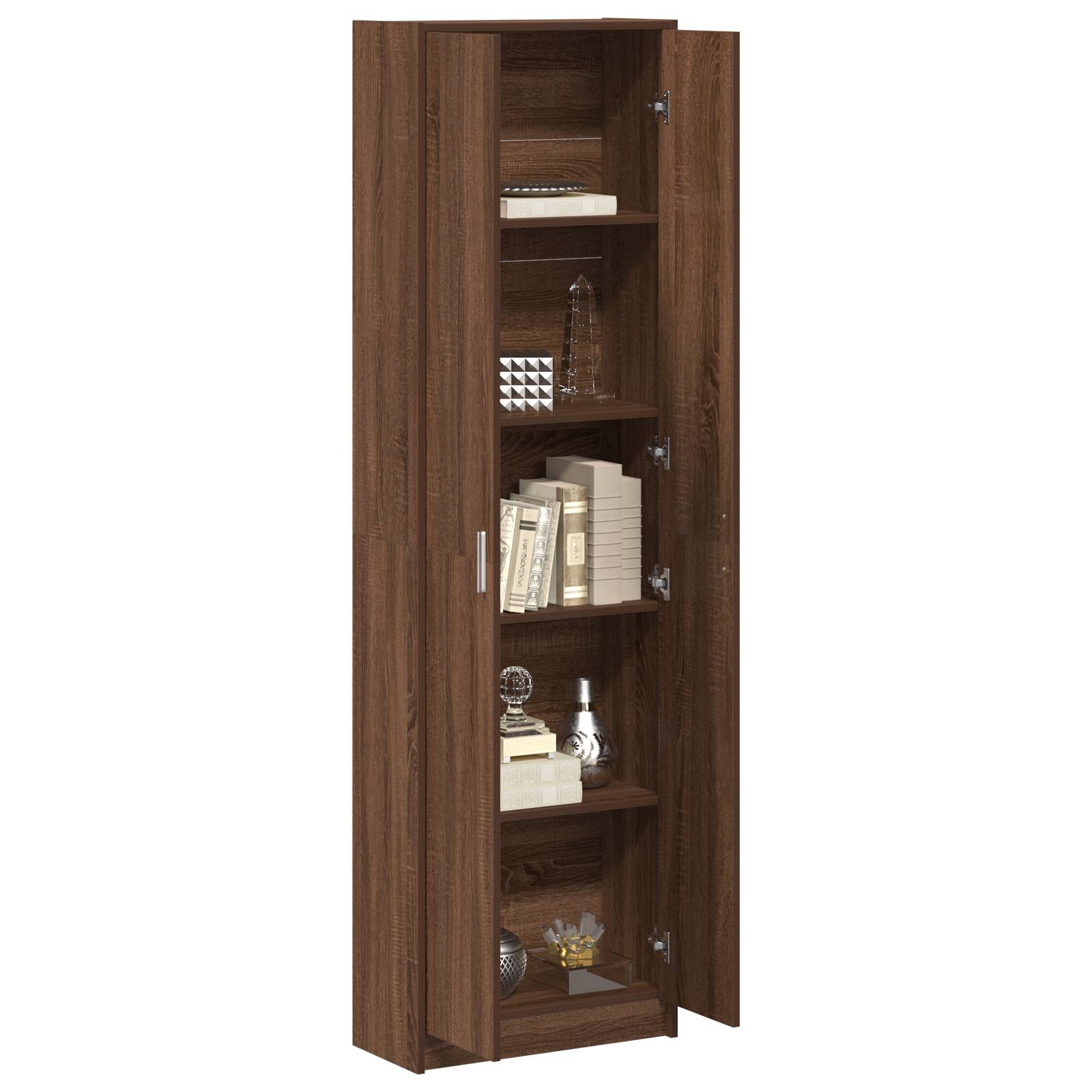 vidaXL Kleiderschrank Braune Eiche 55x25x189 cm MDF