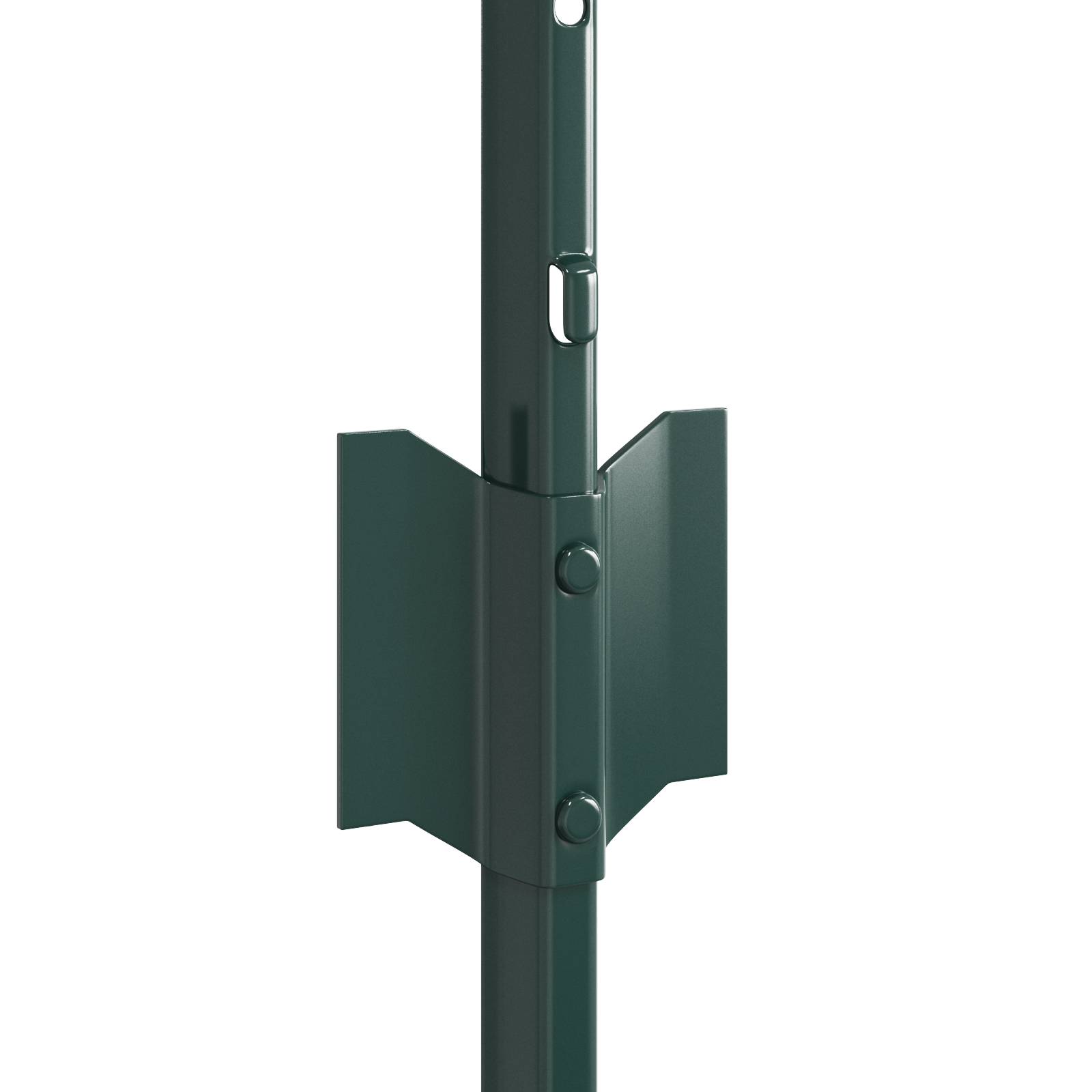 vidaXL Zaunpfosten 22 Stk U-Channel Grün 100 cm Stahl