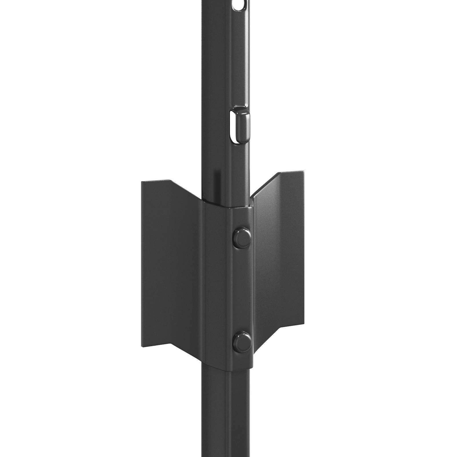 vidaXL Zaunpfosten 44 Stück U-Kanal Grau 120 cm Stahl