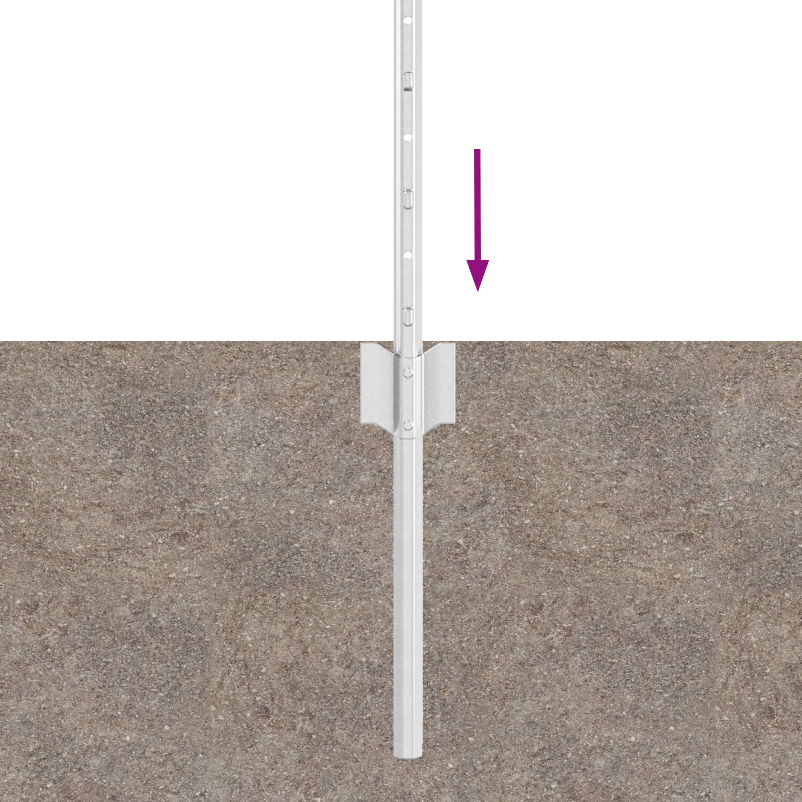 vidaXL Zaunpfosten 22 Stück U-Kanal Silber 120 cm Stahl