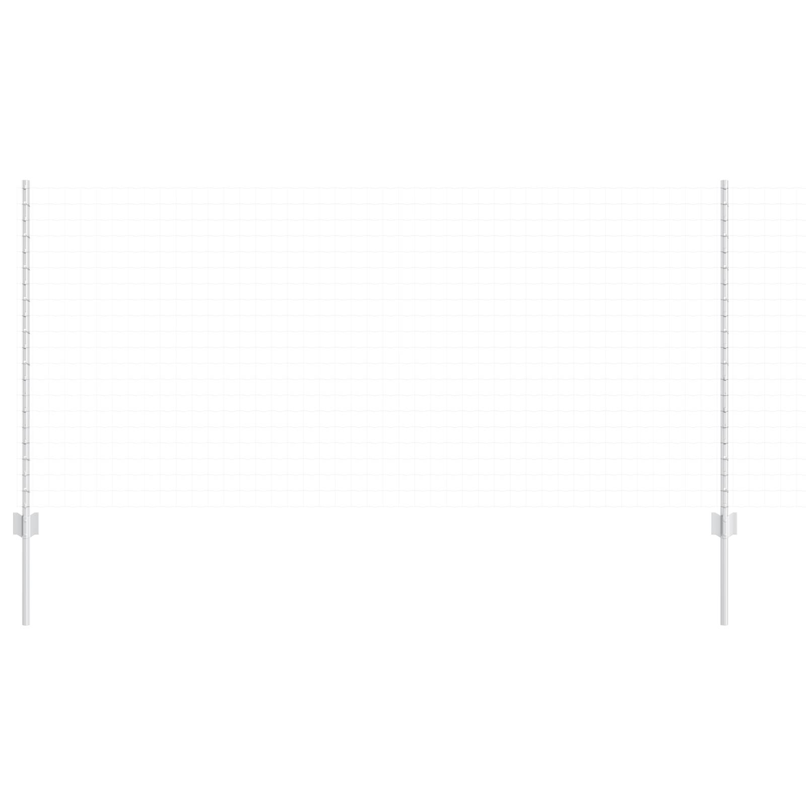 vidaXL Zaunpfosten 22 Stück U-Profil 120 cm Verzinkter Stahl