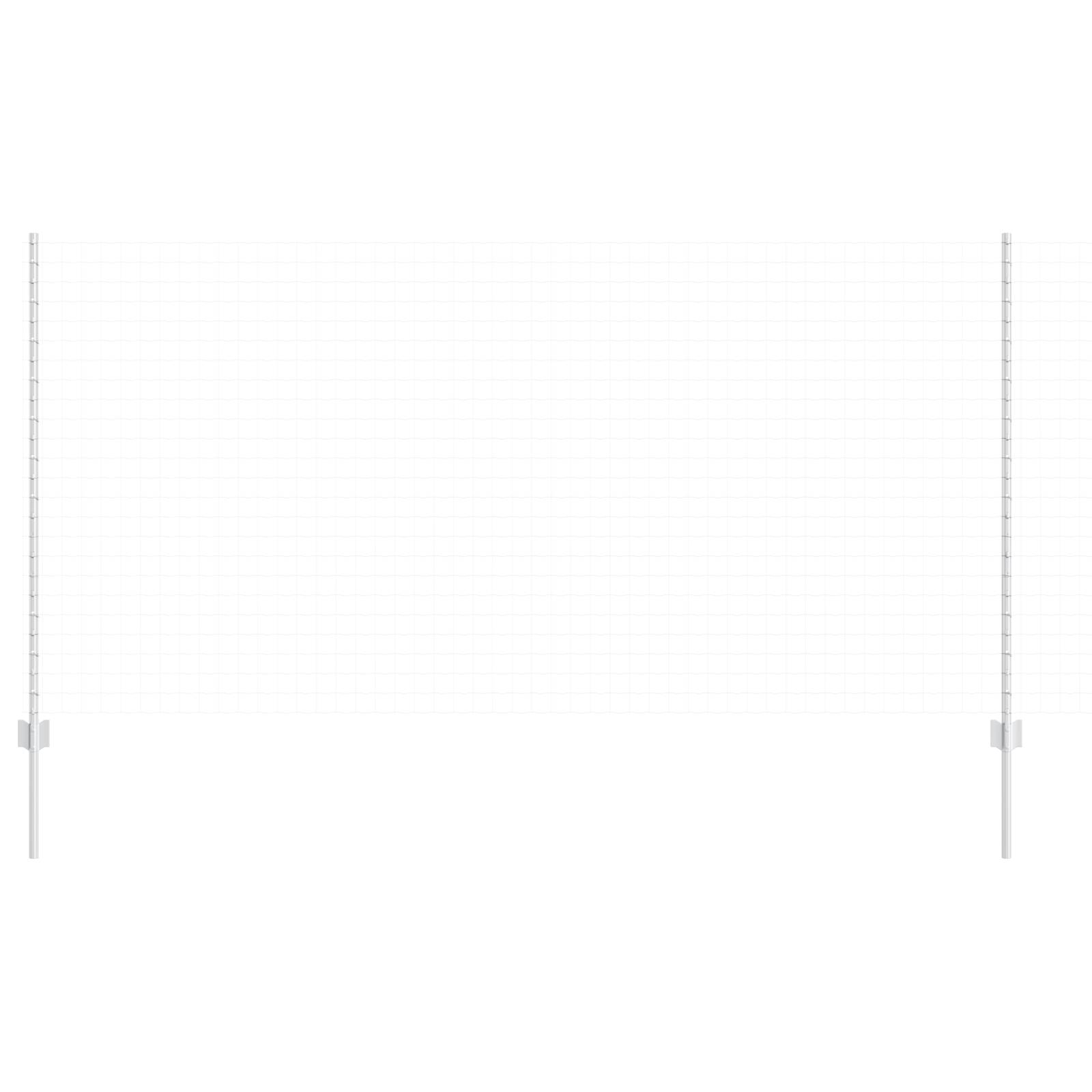 vidaXL Zaunpfosten 44 Stück U-Kanal Silber 180 cm Stahl