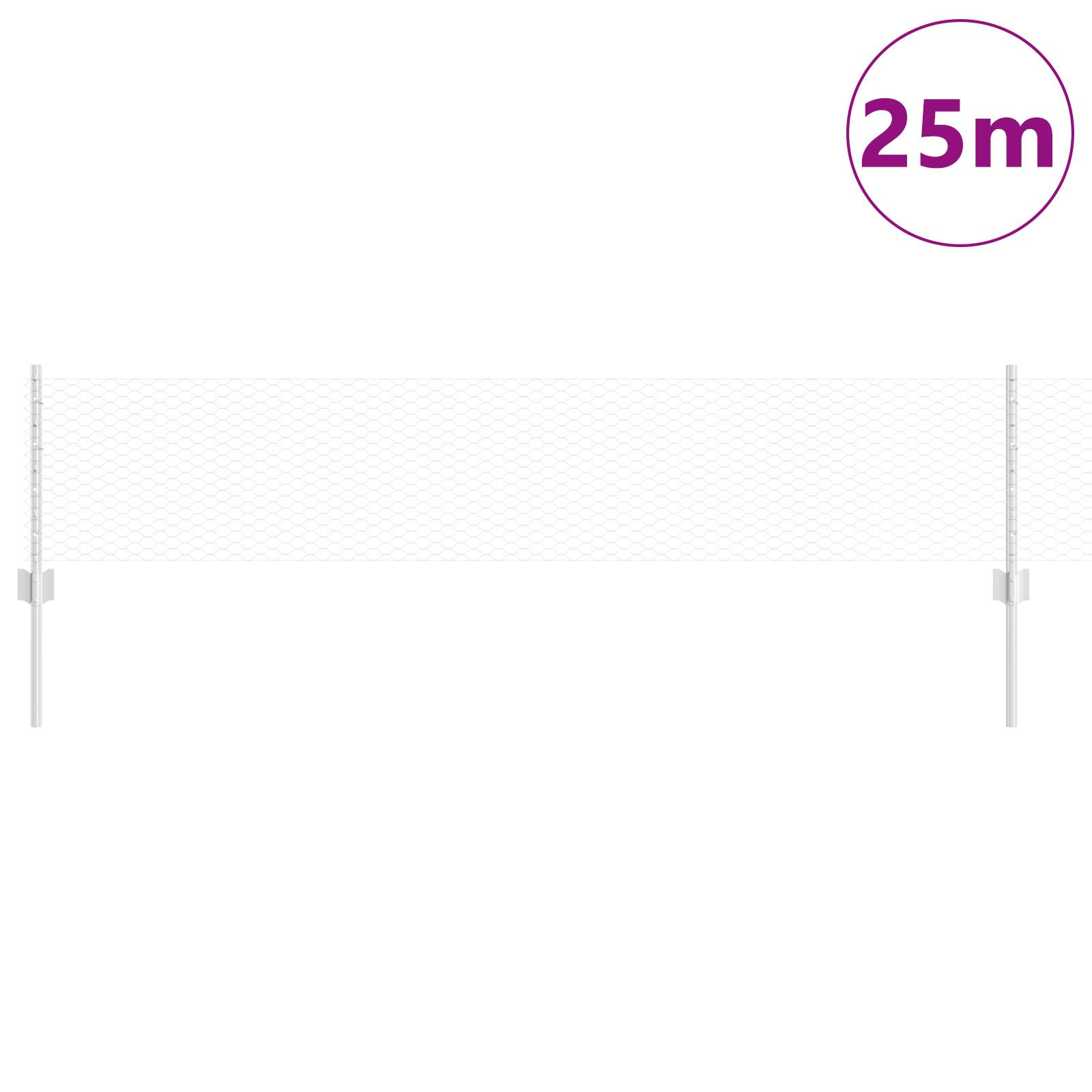 vidaXL Zaunpfosten 11 Stück U-Kanal 40 cm verzinkter Stahl