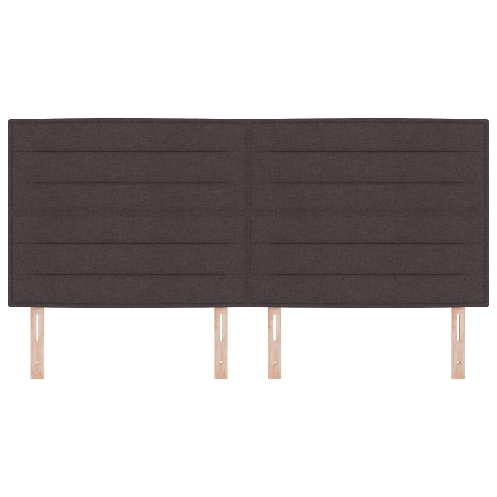 vidaXL Kopfteil Linien-Design Dunkelbraun 200 cm Stoff