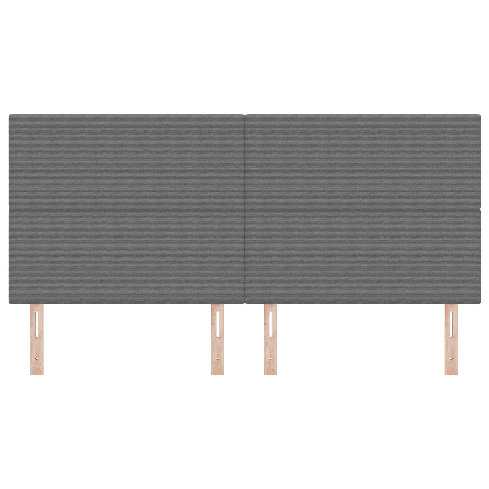 vidaXL Kopfteil Einfarbig Hellgrau 200 cm Cordstoff