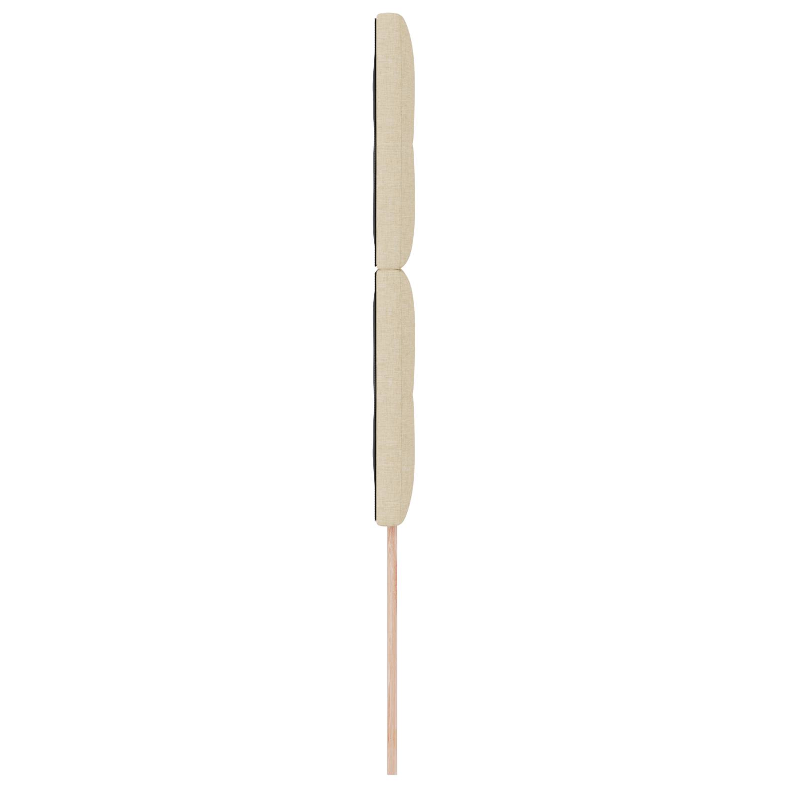 vidaXL Kopfteil mit Knopfheftung Creme 80 cm Stoff