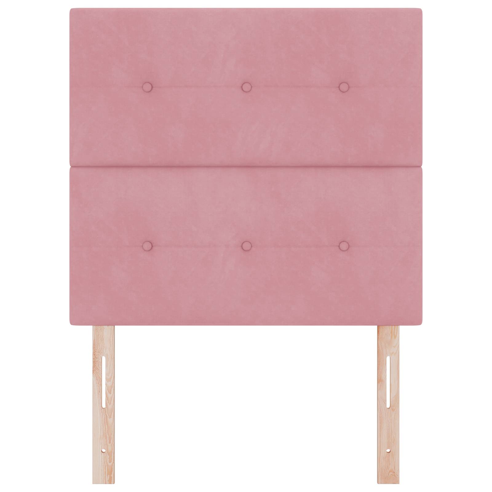 vidaXL Kopfteil mit Knopfheftung Rosa 100 cm Samt