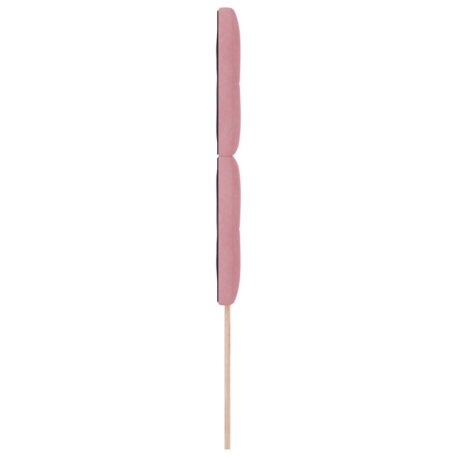 vidaXL Kopfteil mit Knopfheftung Rosa 80 cm Samt