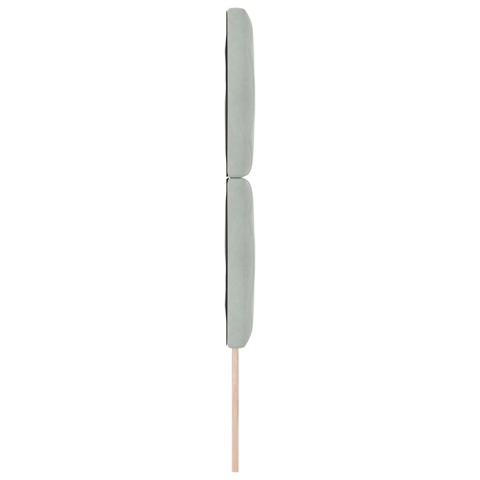 vidaXL Kopfteil im Diamantblock-Design in Hellgrau, 80 cm, aus Samt