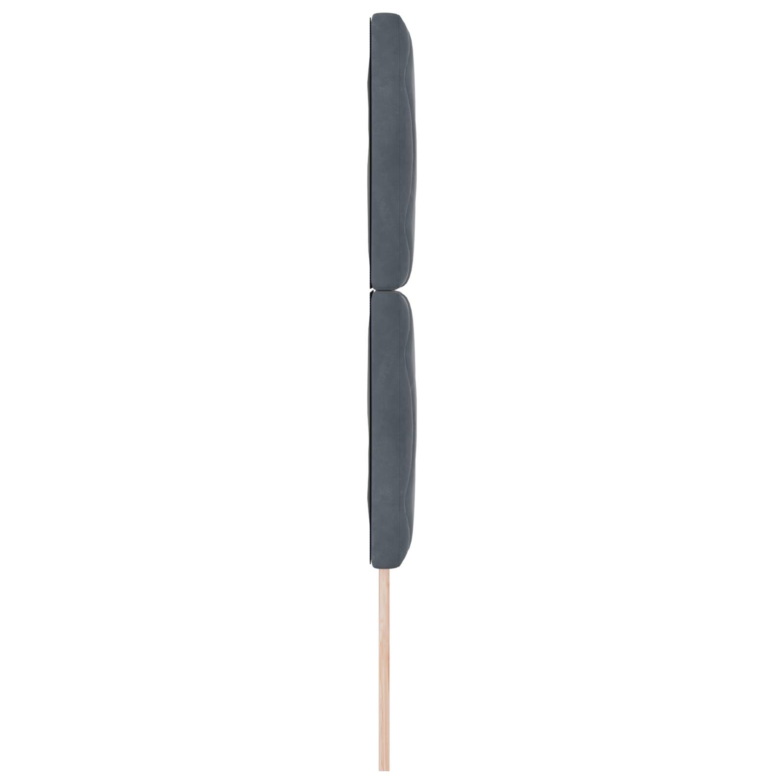 vidaXL Dunkelgrau Samt Kopfteil mit Diamantblöcken - 80 cm