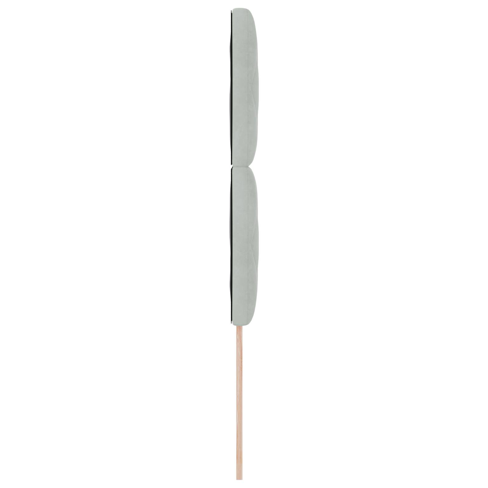 vidaXL Kopfteil in Hellgrau aus Samt mit Diamantblock-Design – 100 cm