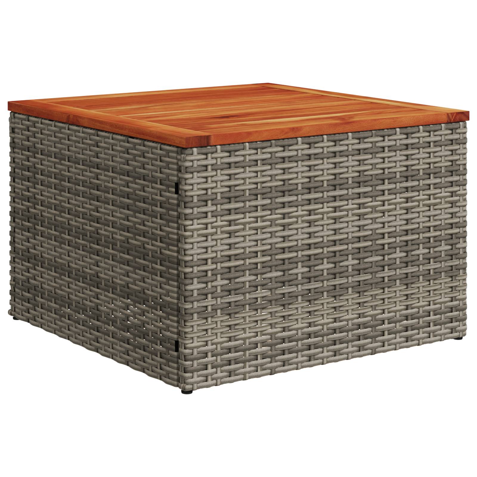 vidaXL 7-teiliges Garten-Sofaset mit Kissen Grau Poly-Rattan Akazie