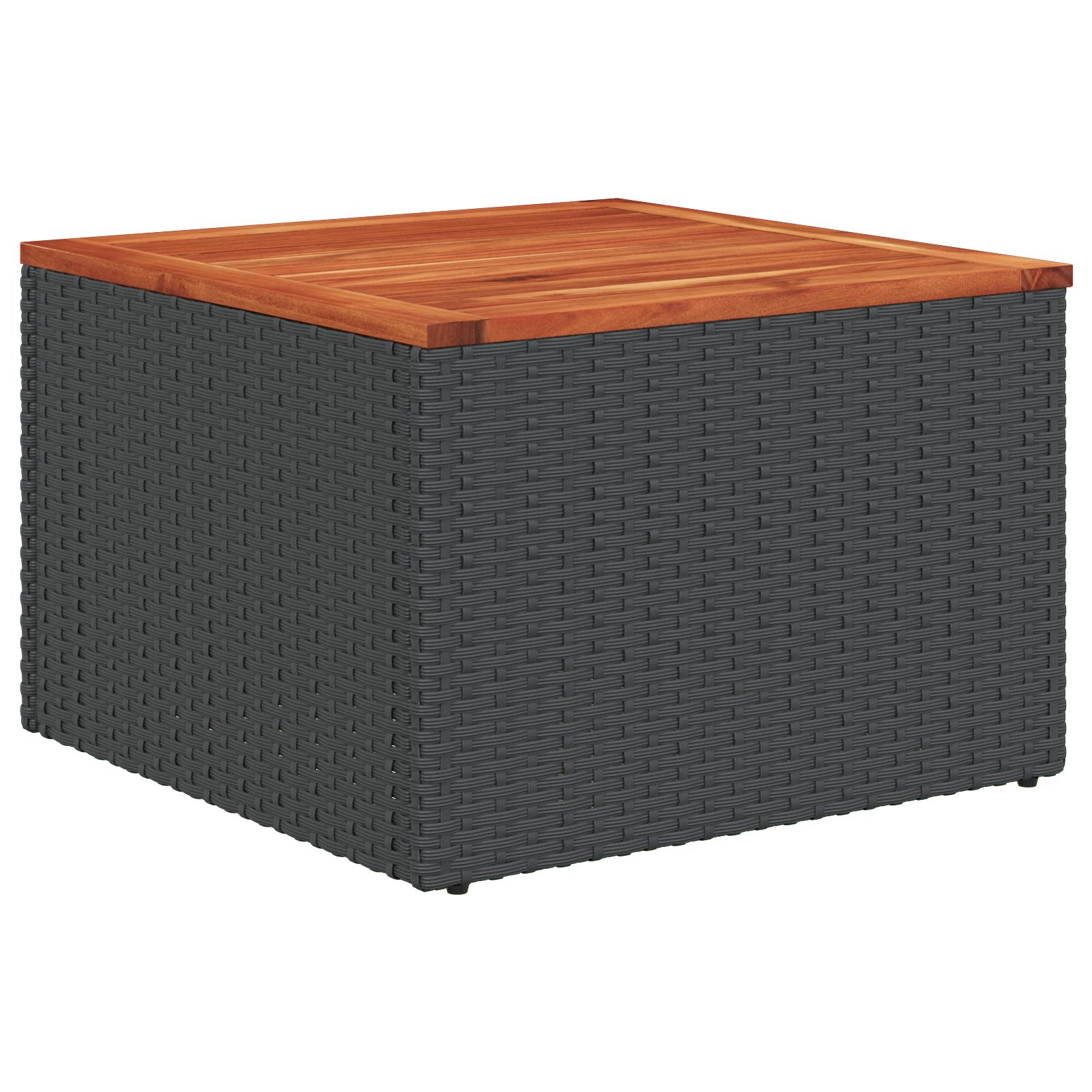 vidaXL 10-teiliges Garten-Sofa-Set mit Kissen aus schwarzem Poly-Rattan