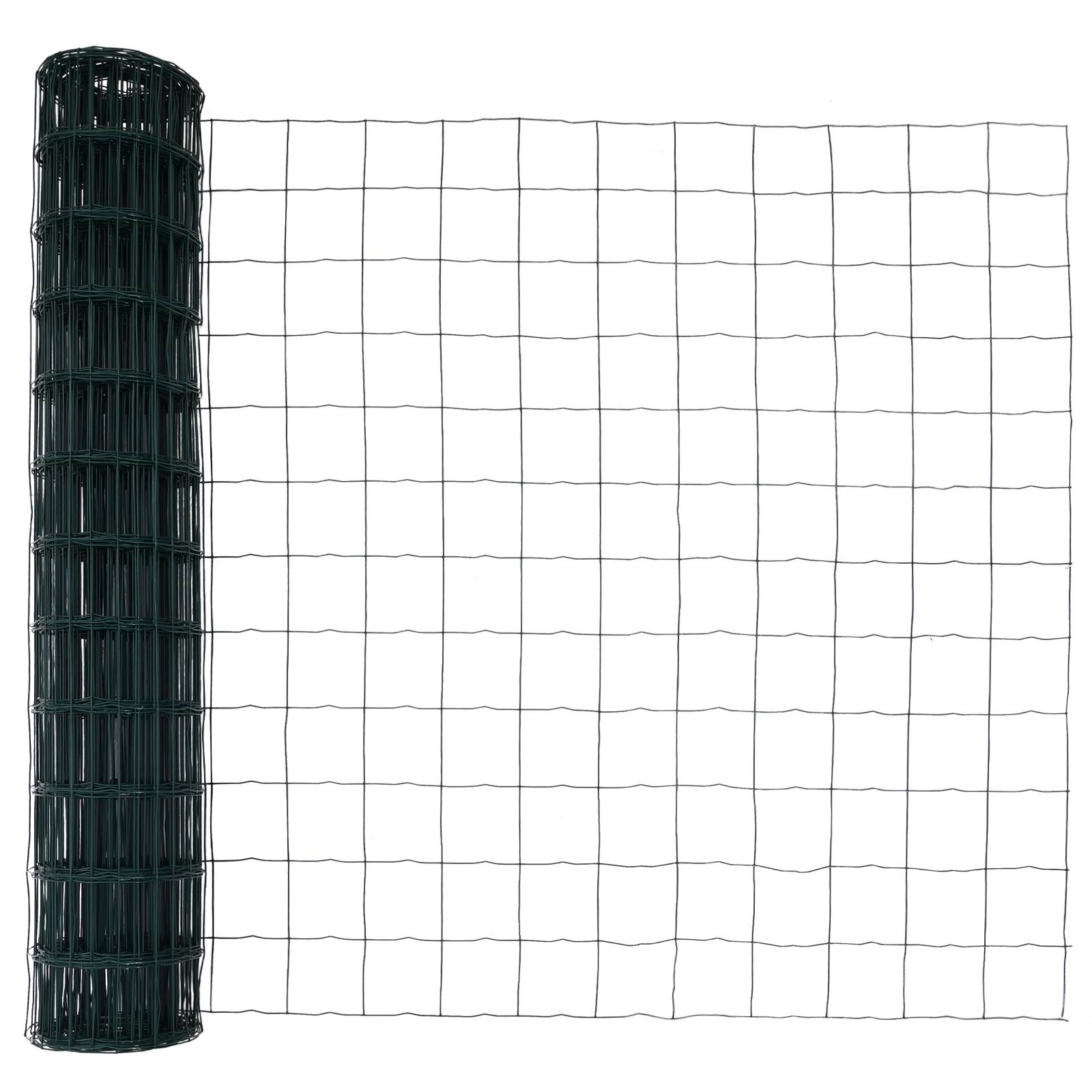 vidaXL Euro-Zaun Grün 1,4x10 m Stahl