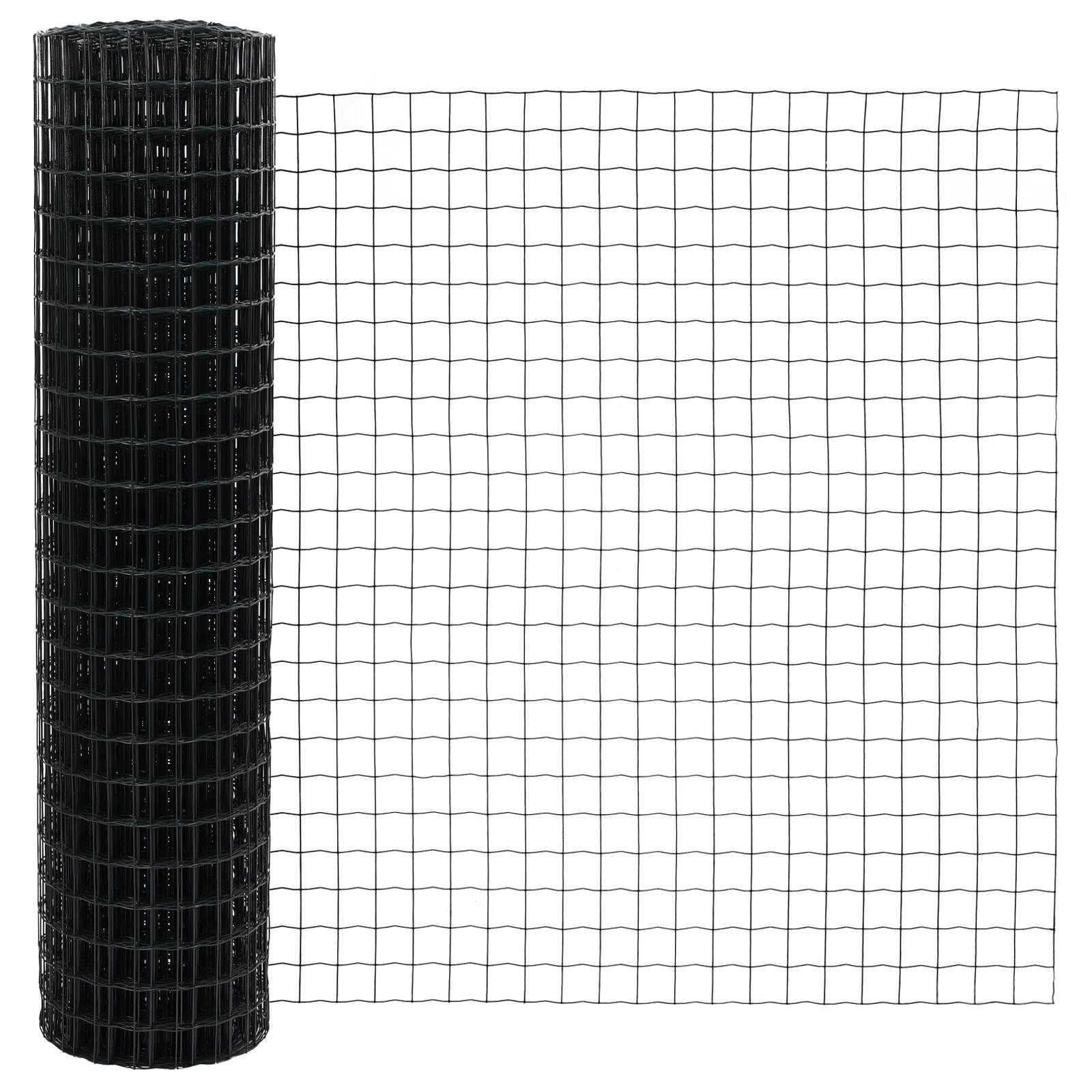vidaXL Eurozaun Grau 1,2x25 m Stahl
