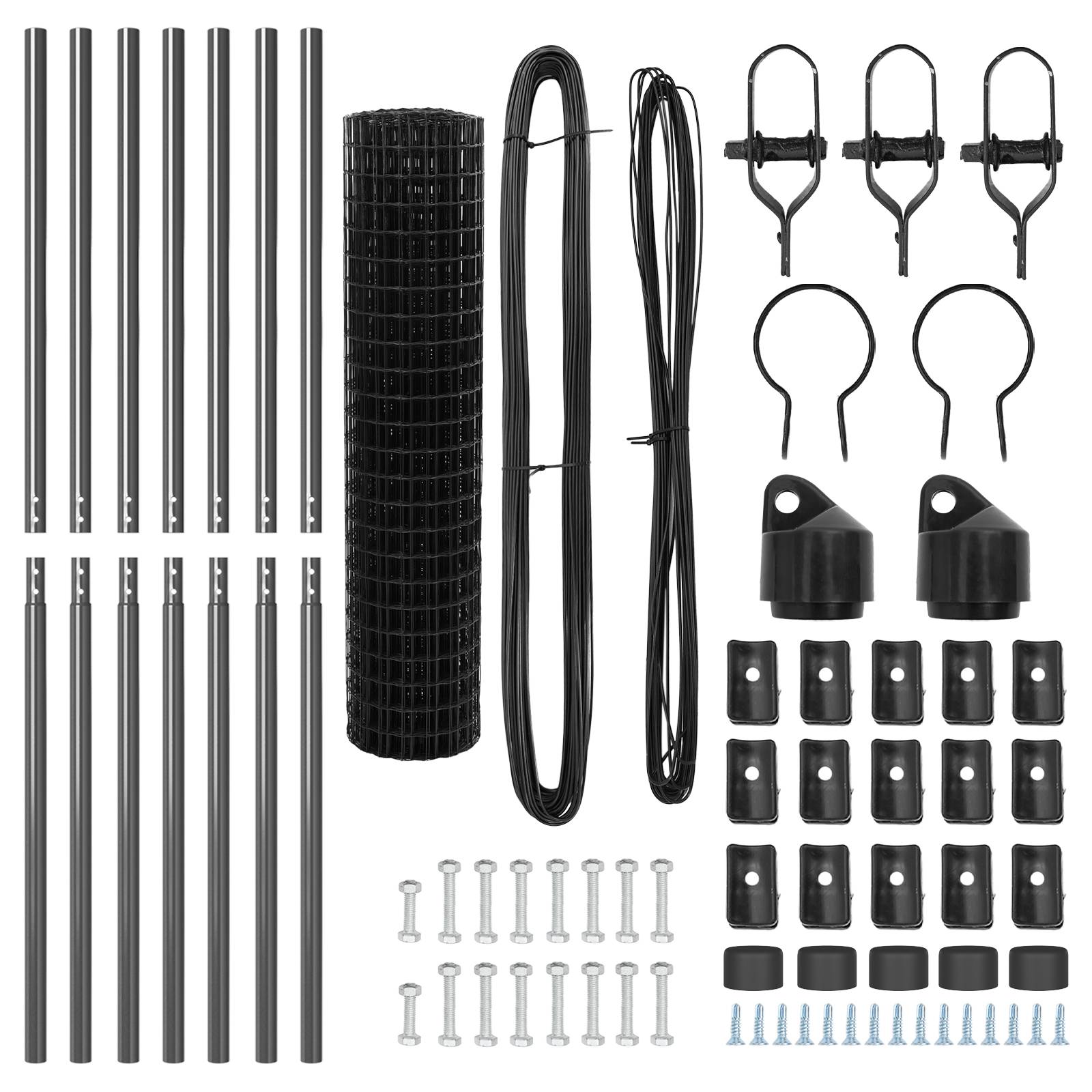 vidaXL Euro Zaun mit 13 Pfosten 1,2x25 m feuerverzinktem Stahl Grau