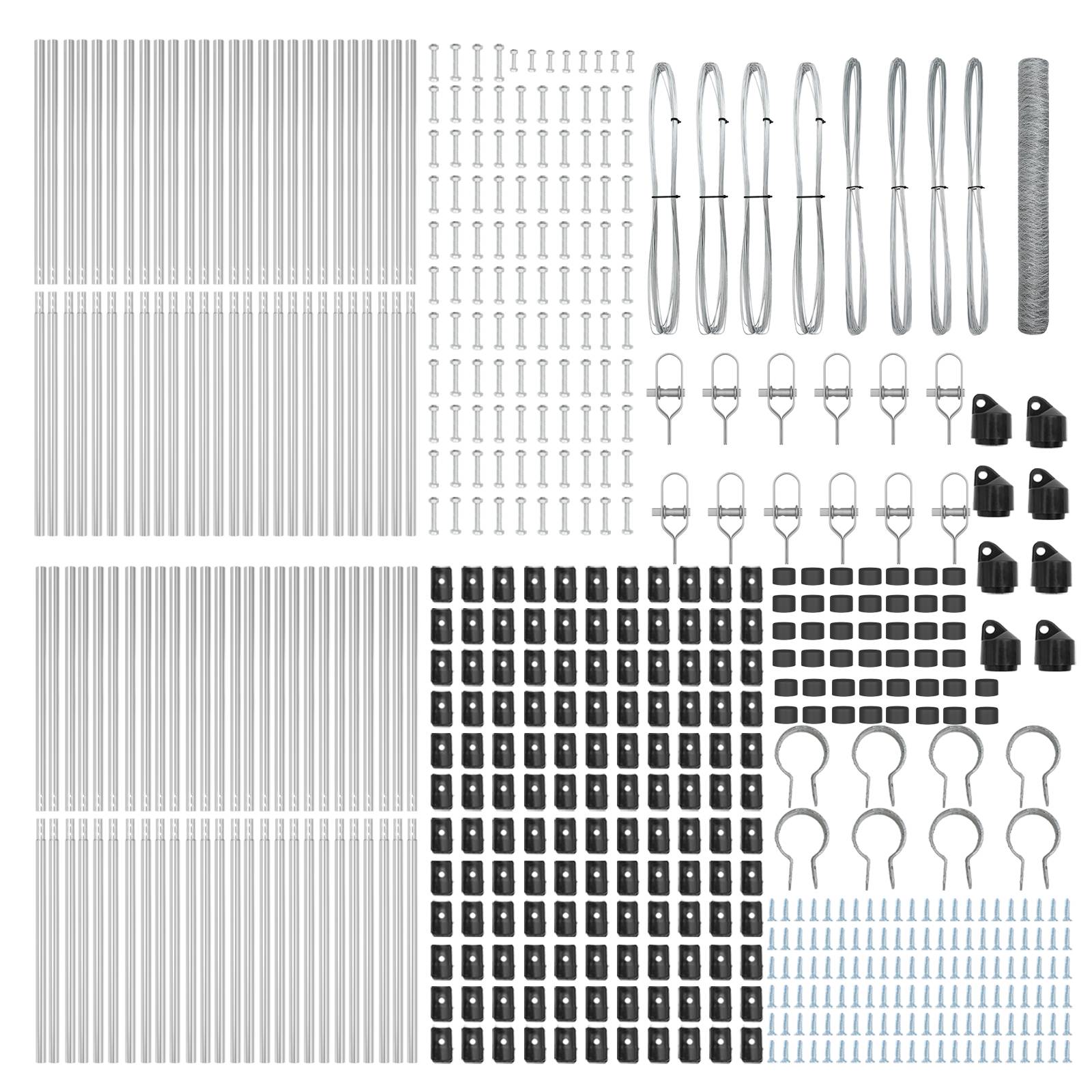vidaXL Hexagon Zaun 1,4x100 m Verzinkter Stahl