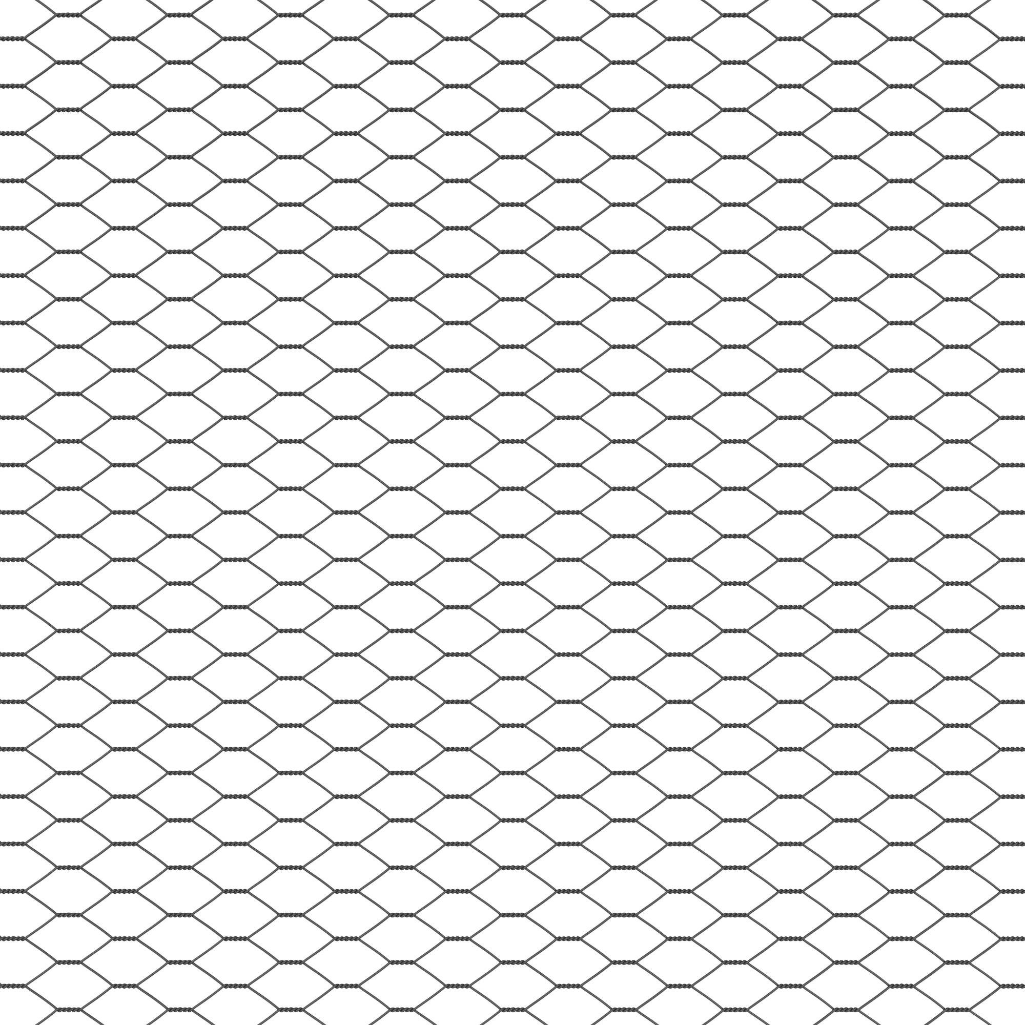 vidaXL Sechseckzaun Grau 1,5x50 m Stahl