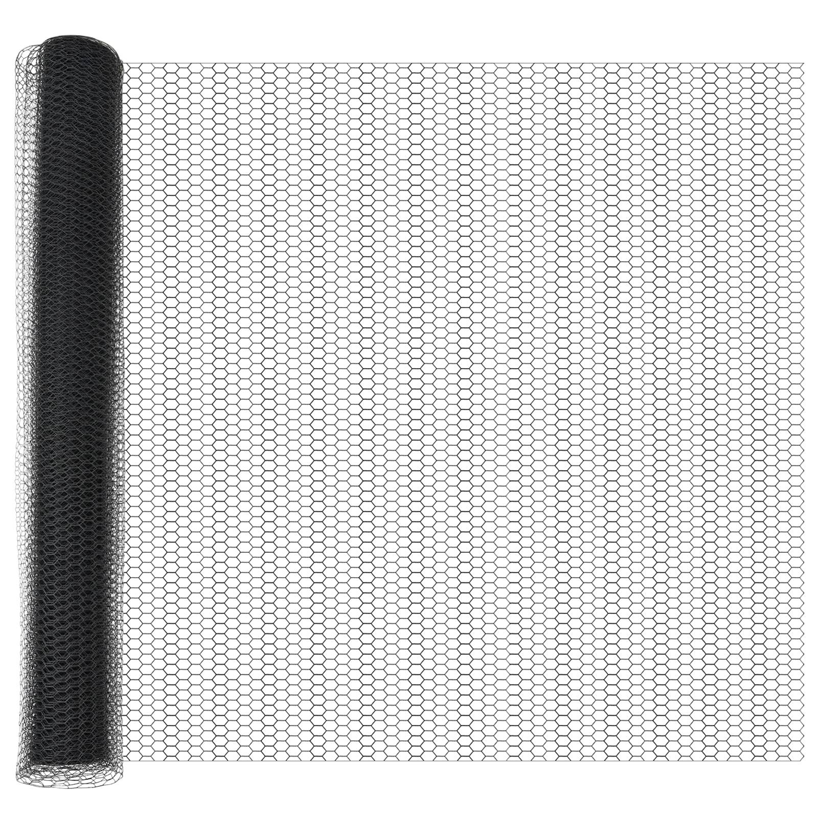 vidaXL Sechseckzaun Grau 1x100m Stahl