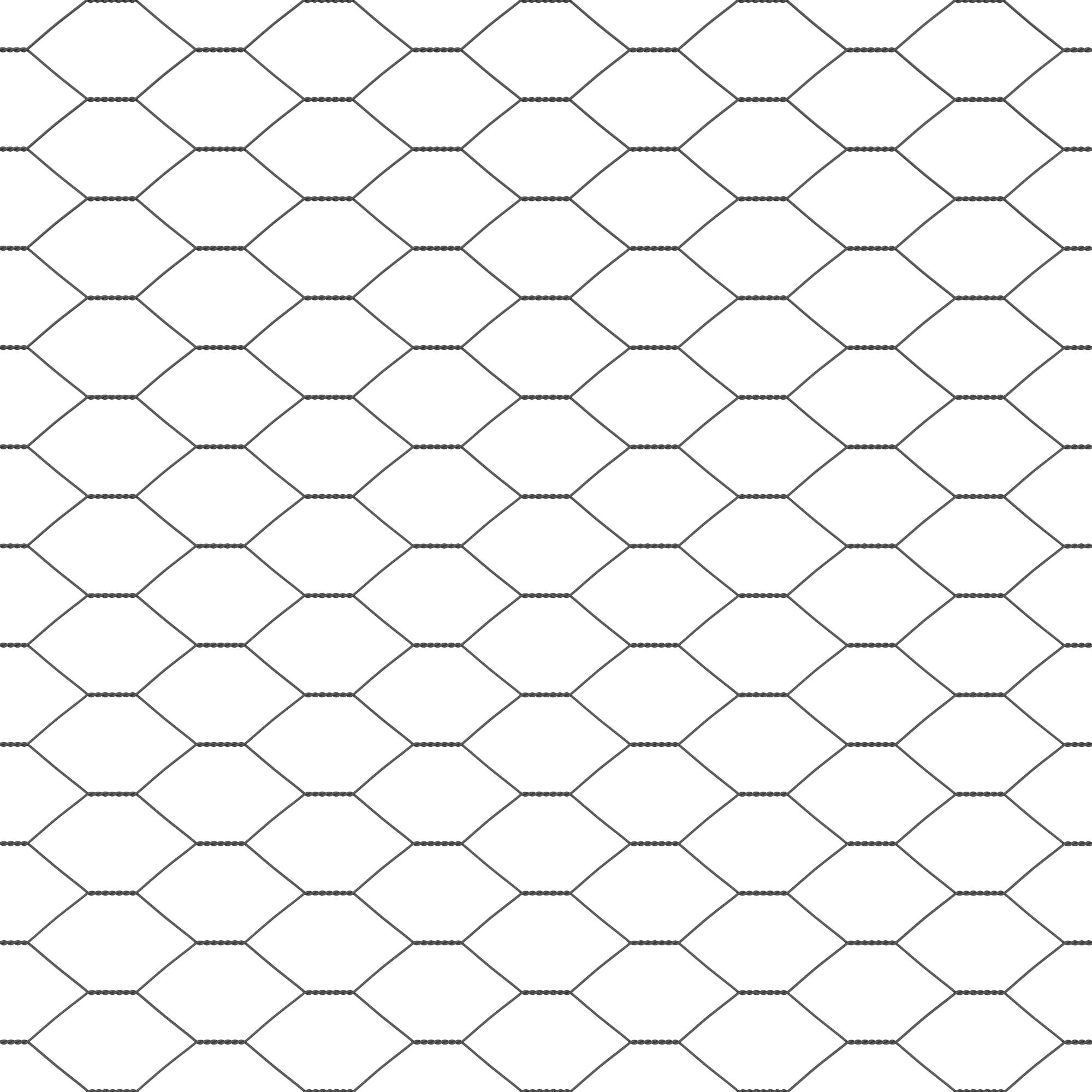 vidaXL Sechseckzaun Grau 0.5x100 m Stahl