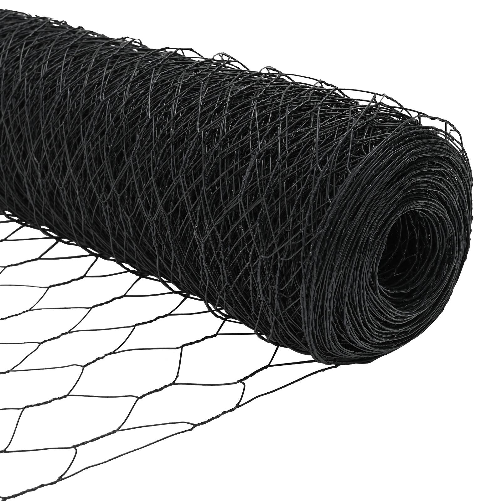 vidaXL Hexagonzaun Grau 1x50 m Stahl