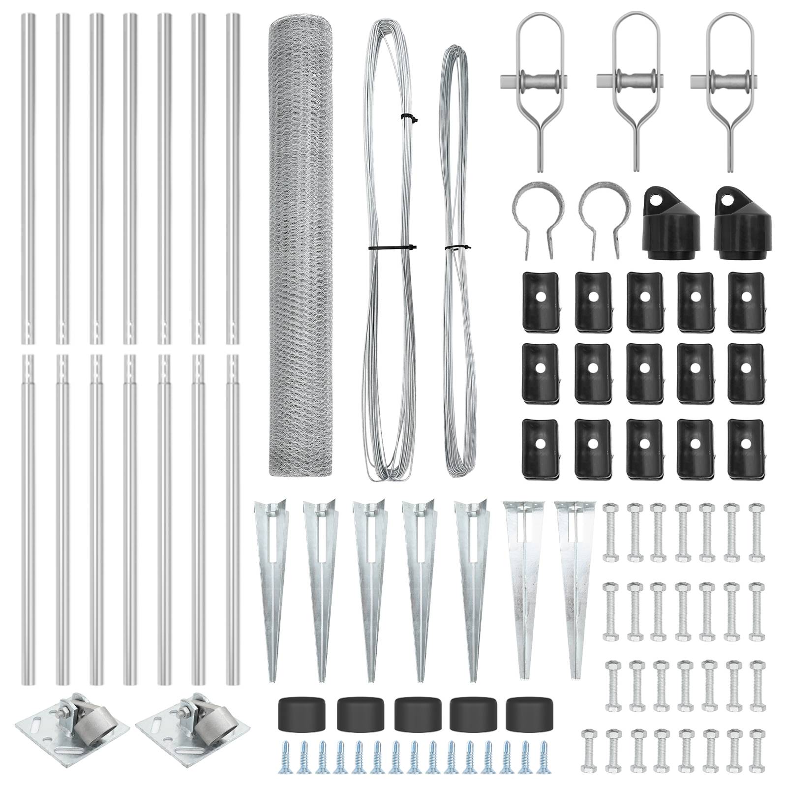vidaXL Sechseckzaun 1,2x10 m Feuerverzinkter Stahl