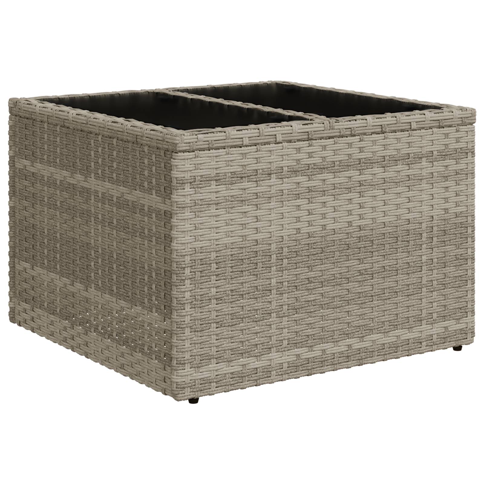 vidaXL 7-teiliges Garten Sofaset mit Kissen Hellgrau Poly Rattan
