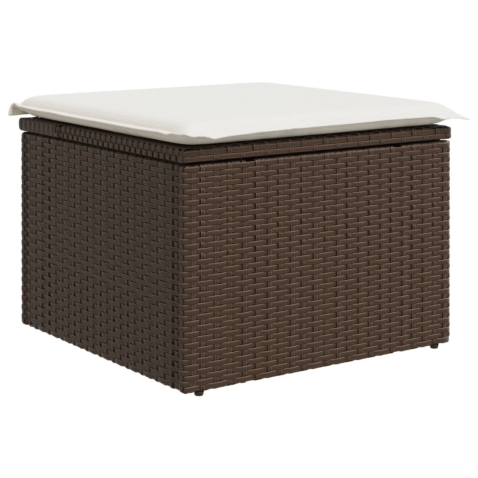 vidaXL 7-teiliges Garten-Sofa-Set mit Kissen Grau Poly-Rattan
