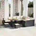 vidaXL 12-tlg. Garten-Sofagarnitur mit Kissen Schwarz Poly Rattan vidaXL 12-tlg. Garten-Sofagarnitur mit Kissen Schwarz Poly Rattan