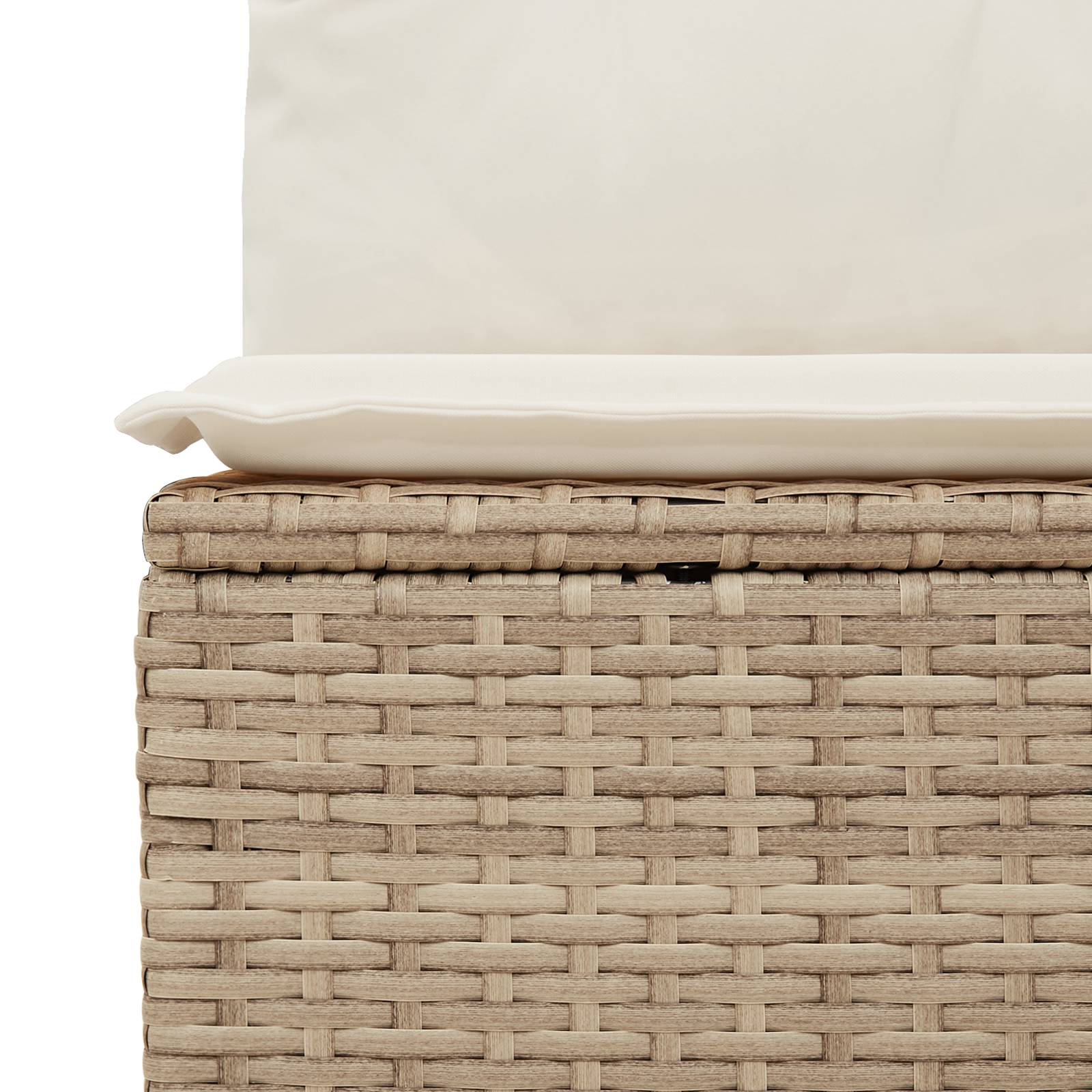 vidaXL 12-teiliges Garten Sofa Set mit Kissen Beiger Poly Rattan Akazie