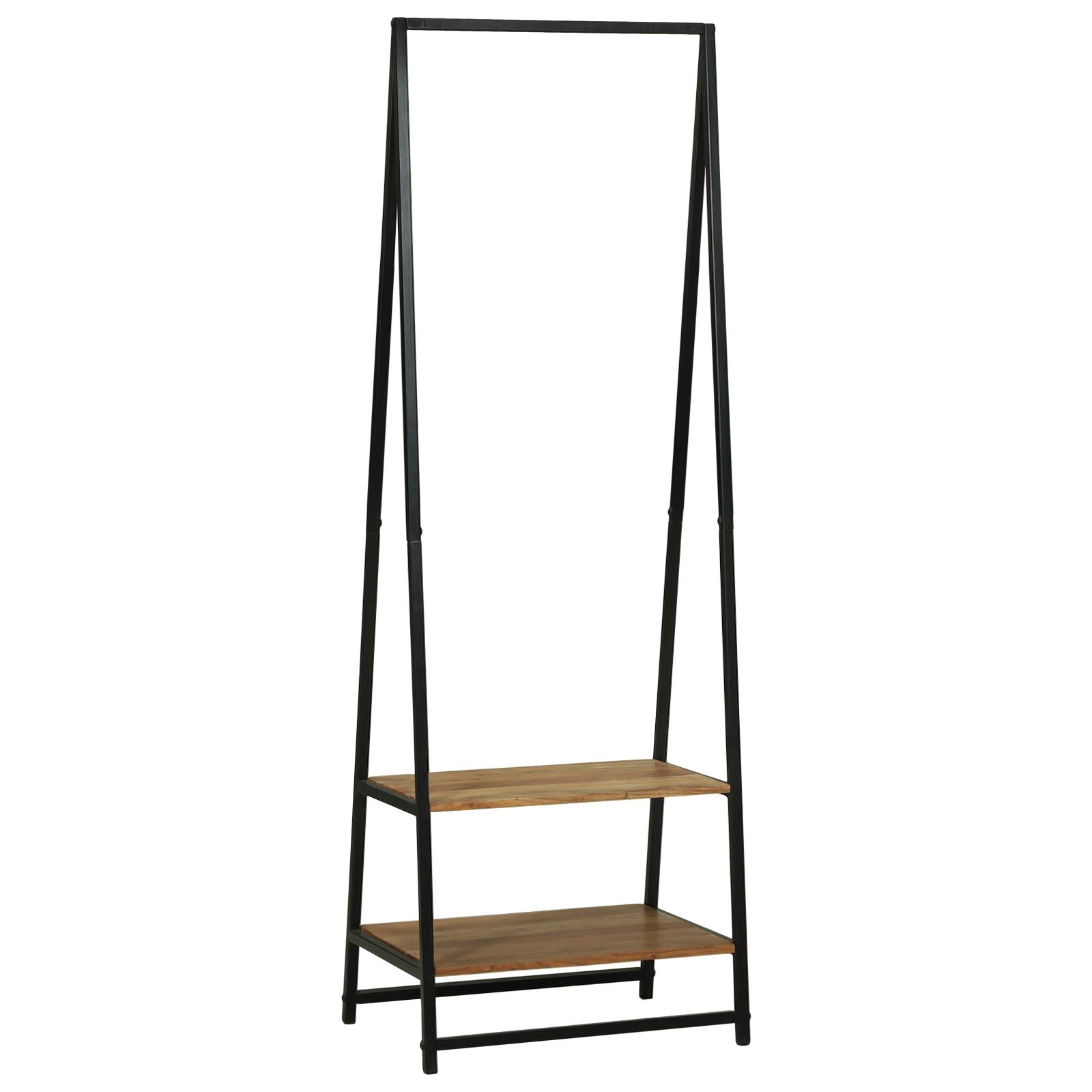 vidaXL Kleiderregal 60x45x180 cm aus solidem Akazienholz