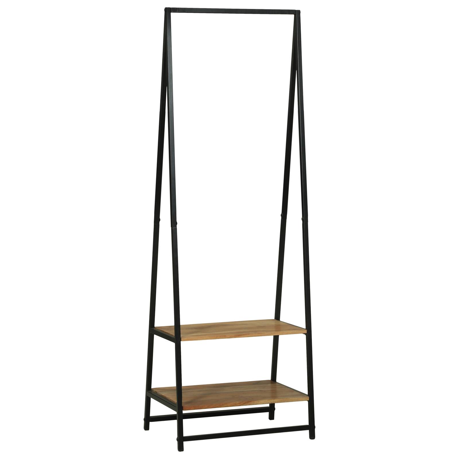 vidaXL Kleiderregal 60x45x180 cm aus solidem Akazienholz