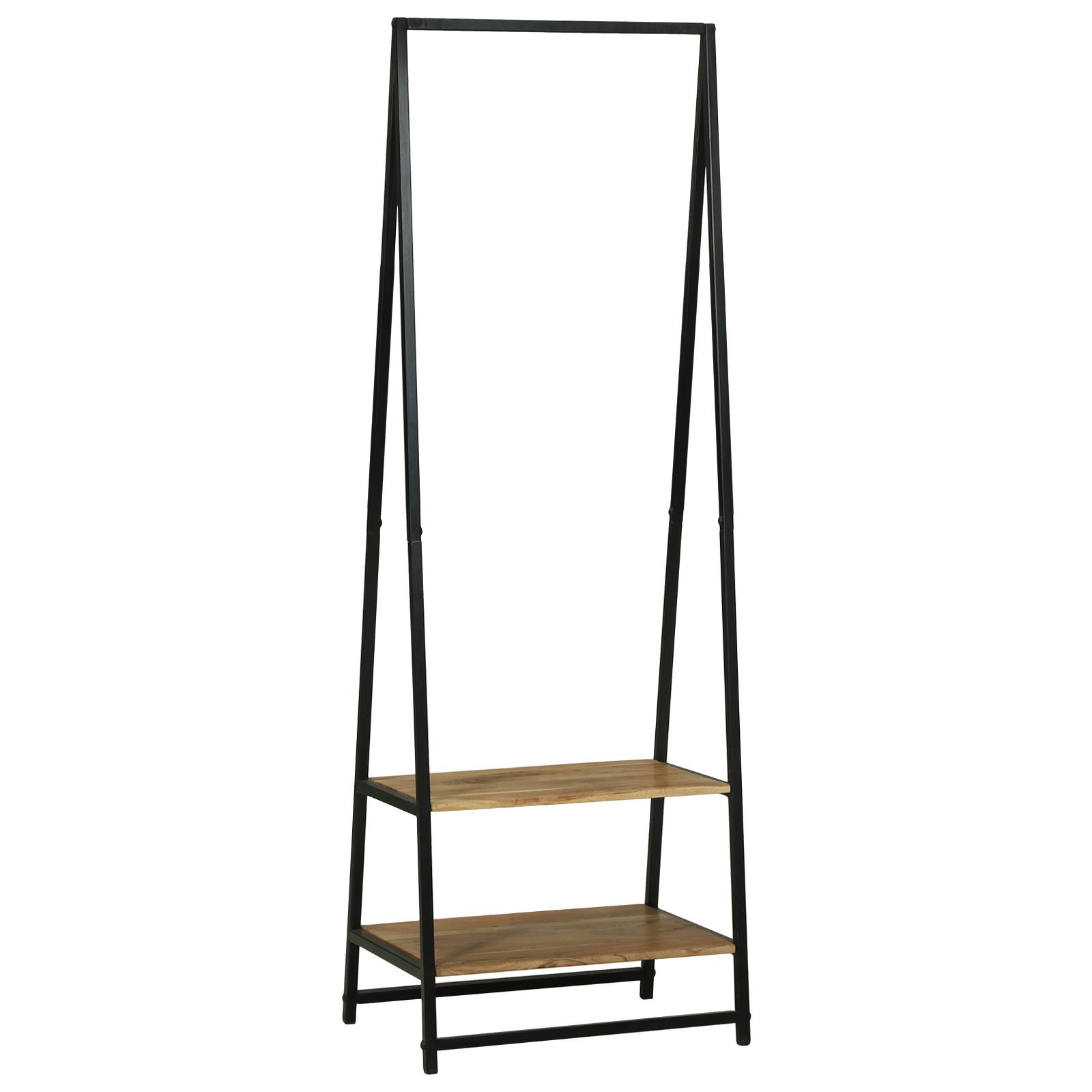 vidaXL Kleiderregal 60x45x180 cm aus solidem Akazienholz