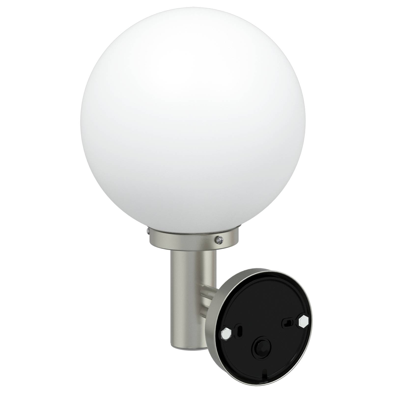 vidaXL Außenwandleuchte mit Sensor Silber Edelstahl IP44