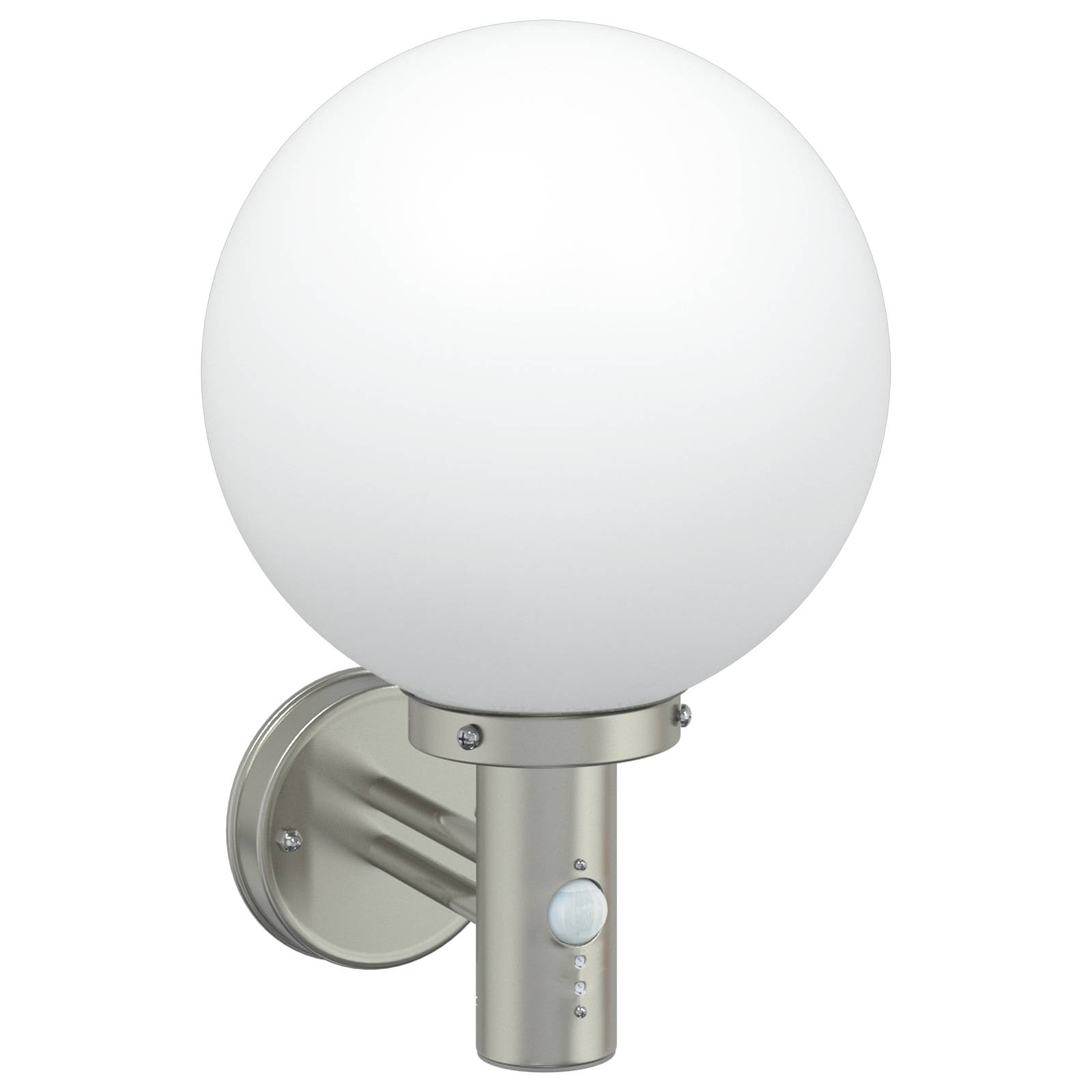 vidaXL Außenwandleuchte mit Sensor Silber Edelstahl IP44