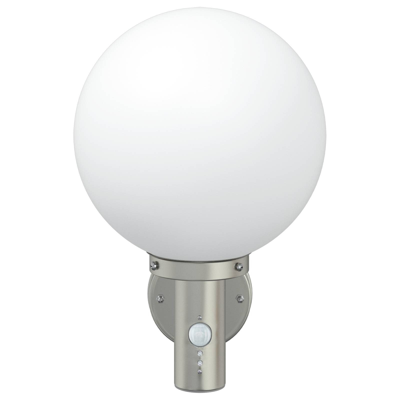 vidaXL Außenwandleuchte mit Sensor Silber Edelstahl IP44