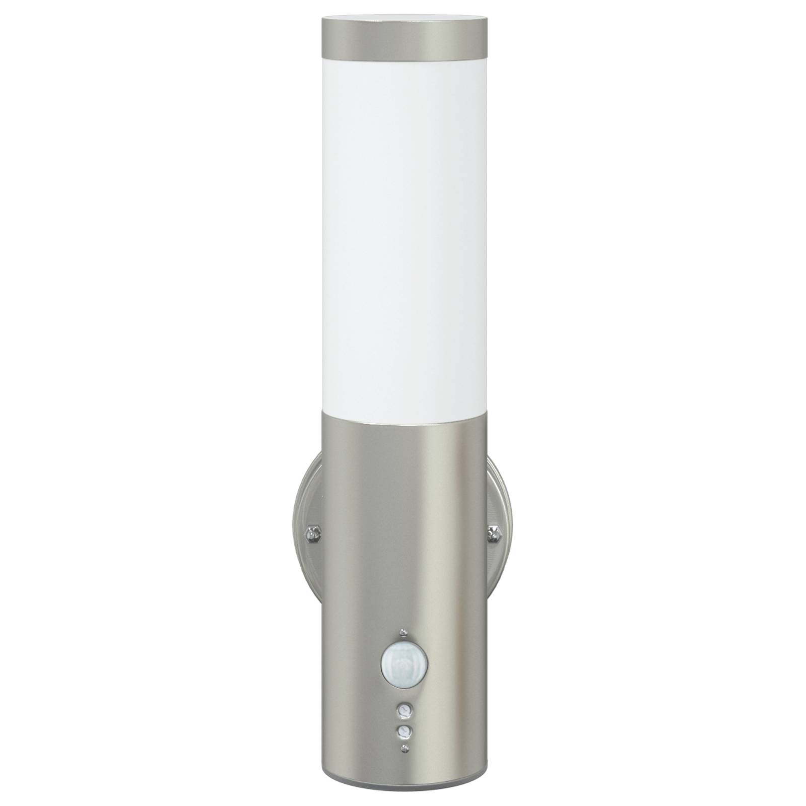 vidaXL Außenwandleuchte mit Sensor Silbern Edelstahl IP44