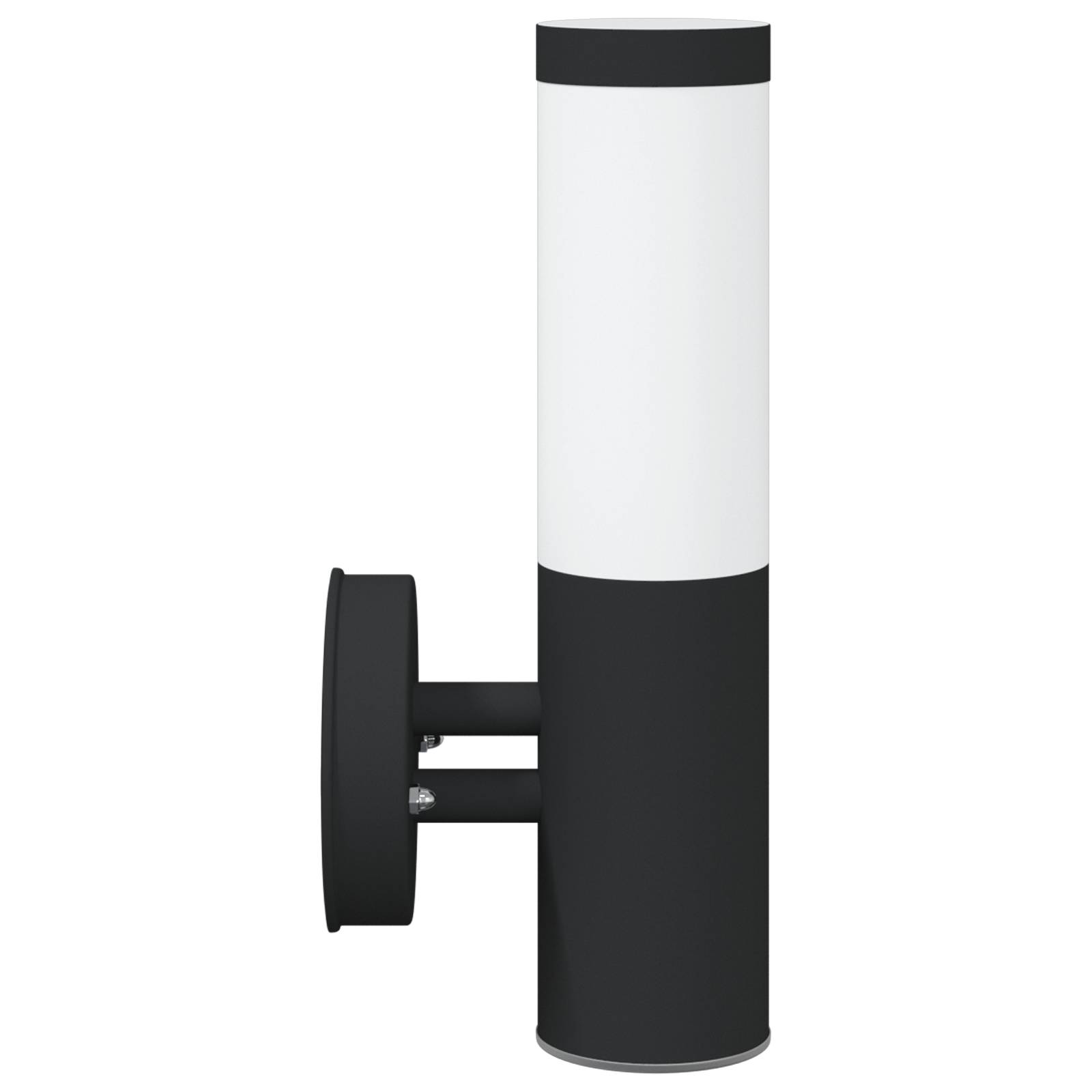 vidaXL Außenwandleuchten 2 Stk. Schwarz Edelstahl IP44