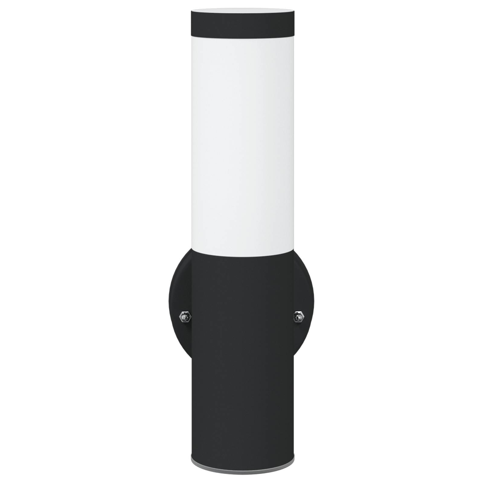 vidaXL Außenwandleuchten 2 Stk. Schwarz Edelstahl IP44
