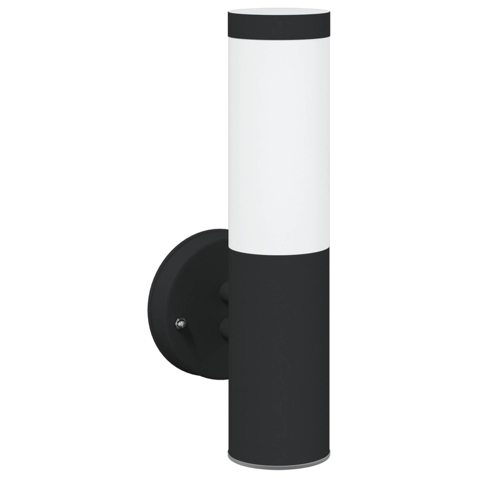vidaXL Außenwandleuchten 2 Stk. Schwarz Edelstahl IP44
