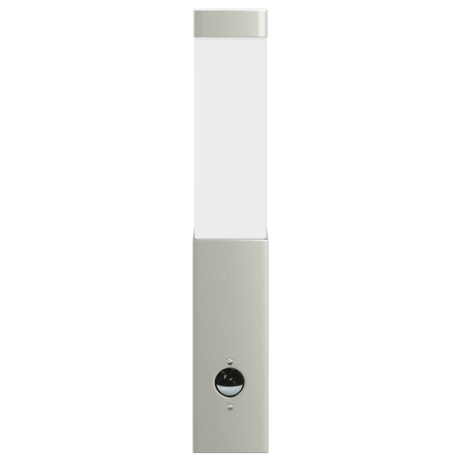 vidaXL Außenwandleuchte mit Sensor Silber Edelstahl IP44