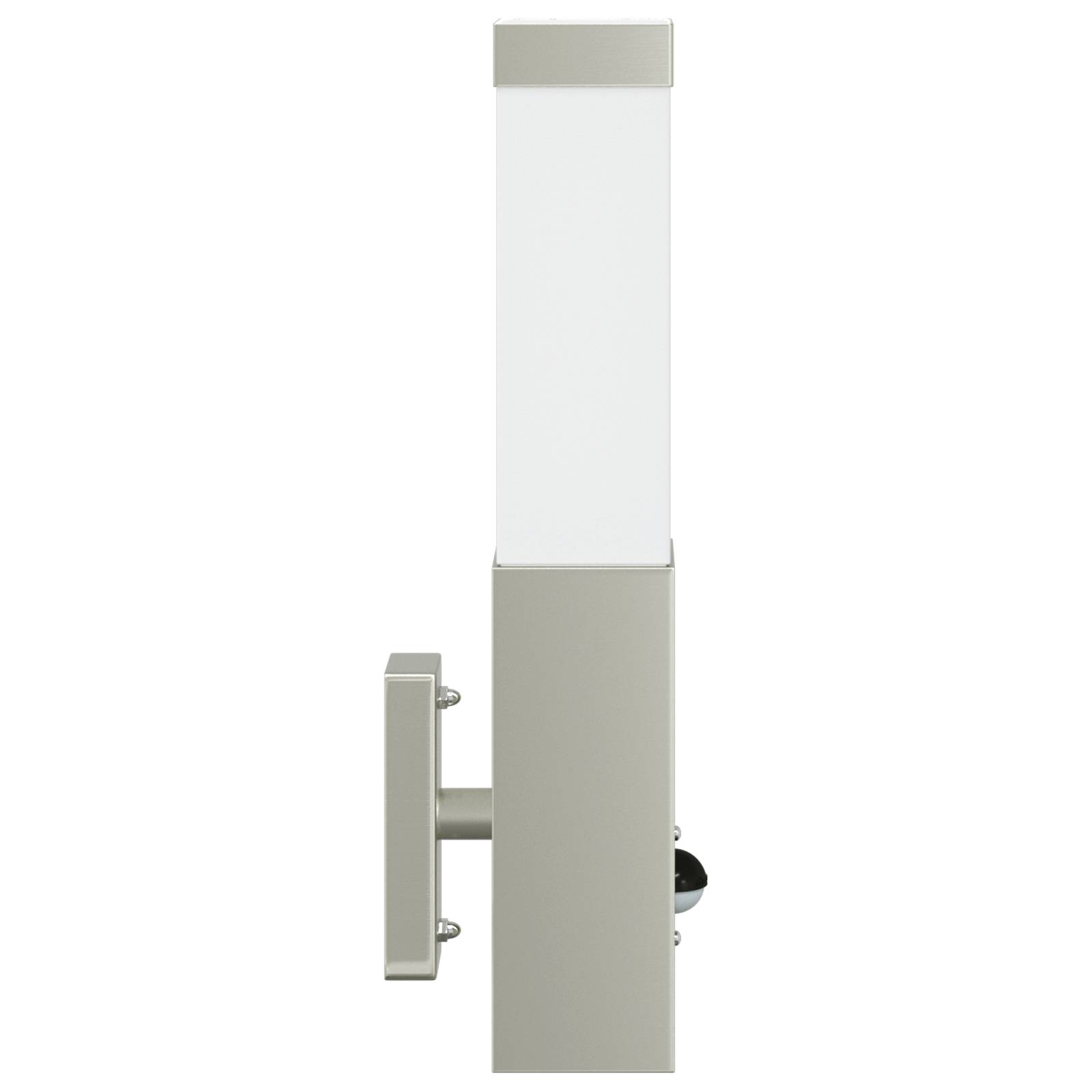 vidaXL Außenwandleuchten mit Sensor 2 Stück Silber Edelstahl IP44