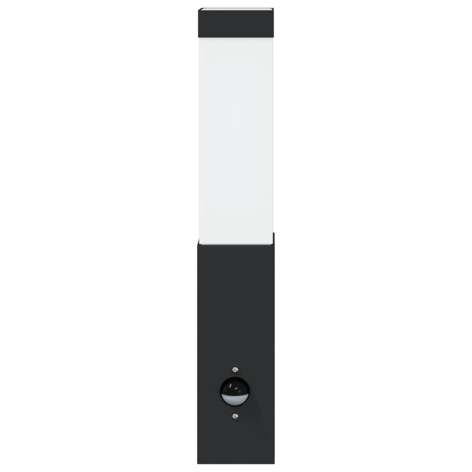 vidaXL Außenwandleuchten mit Sensor 2er Set Schwarz Edelstahl IP44