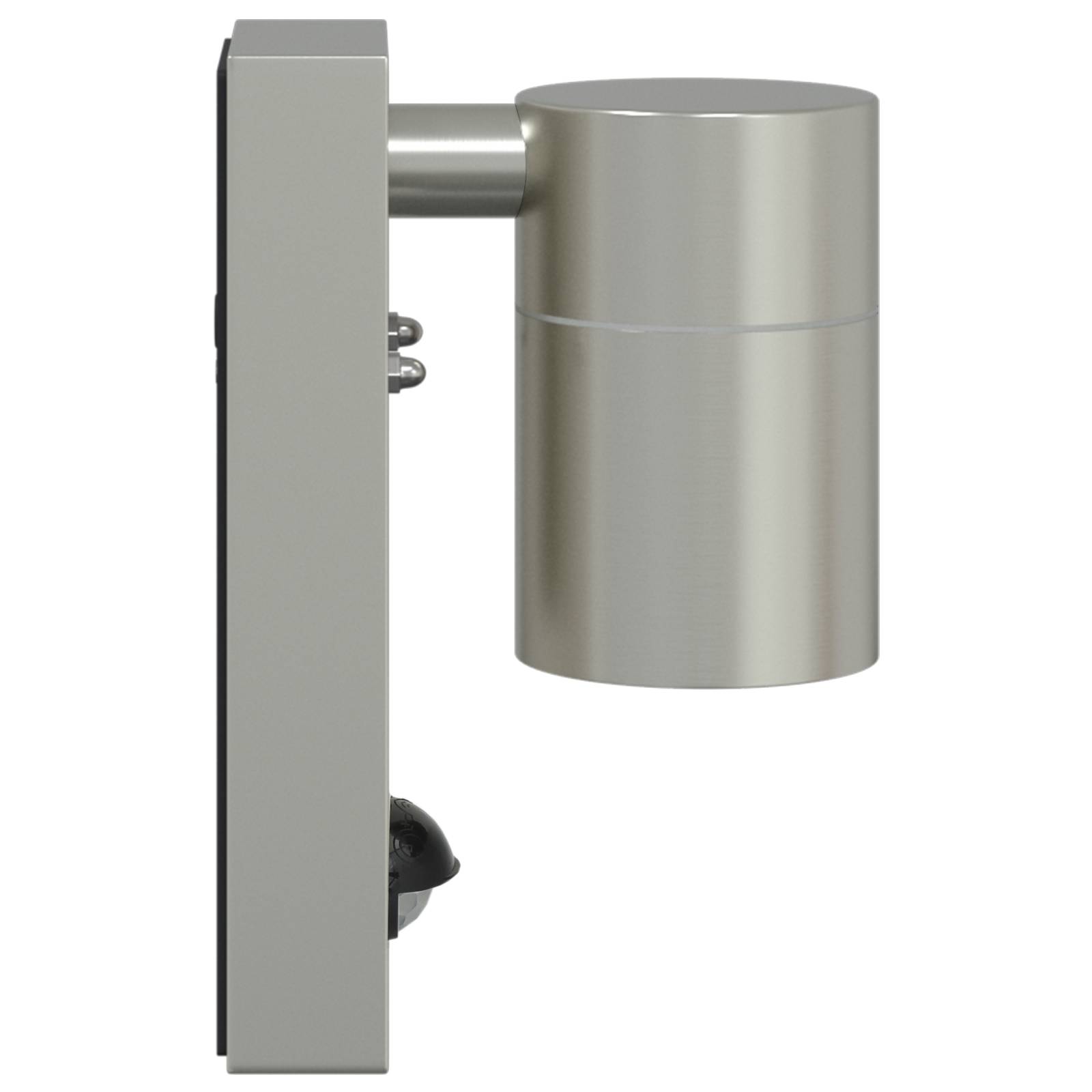 vidaXL Außenwandleuchten mit Sensor 2 Stk Silber Edelstahl IP44