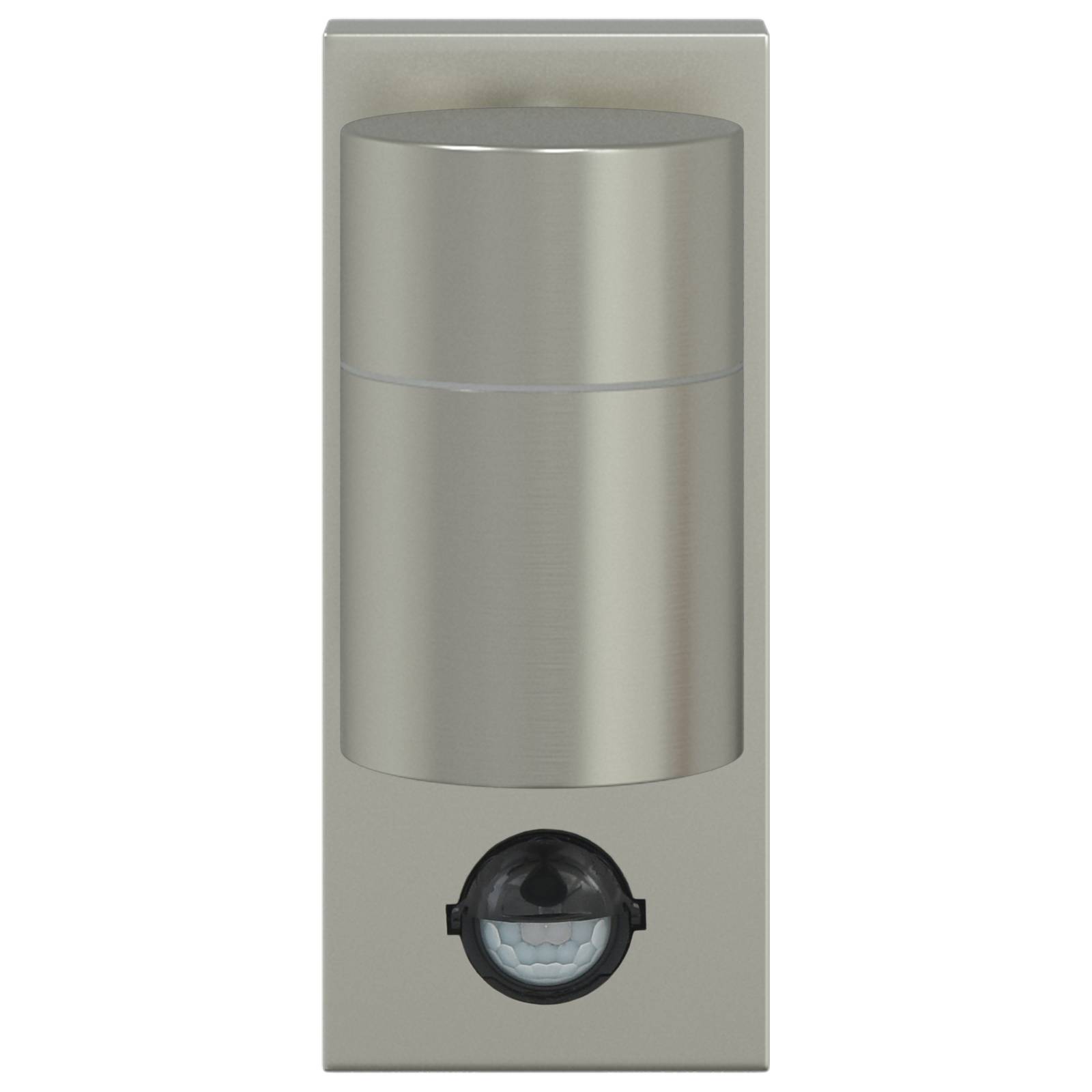 vidaXL Außenwandleuchten mit Sensor 2 Stk Silber Edelstahl IP44