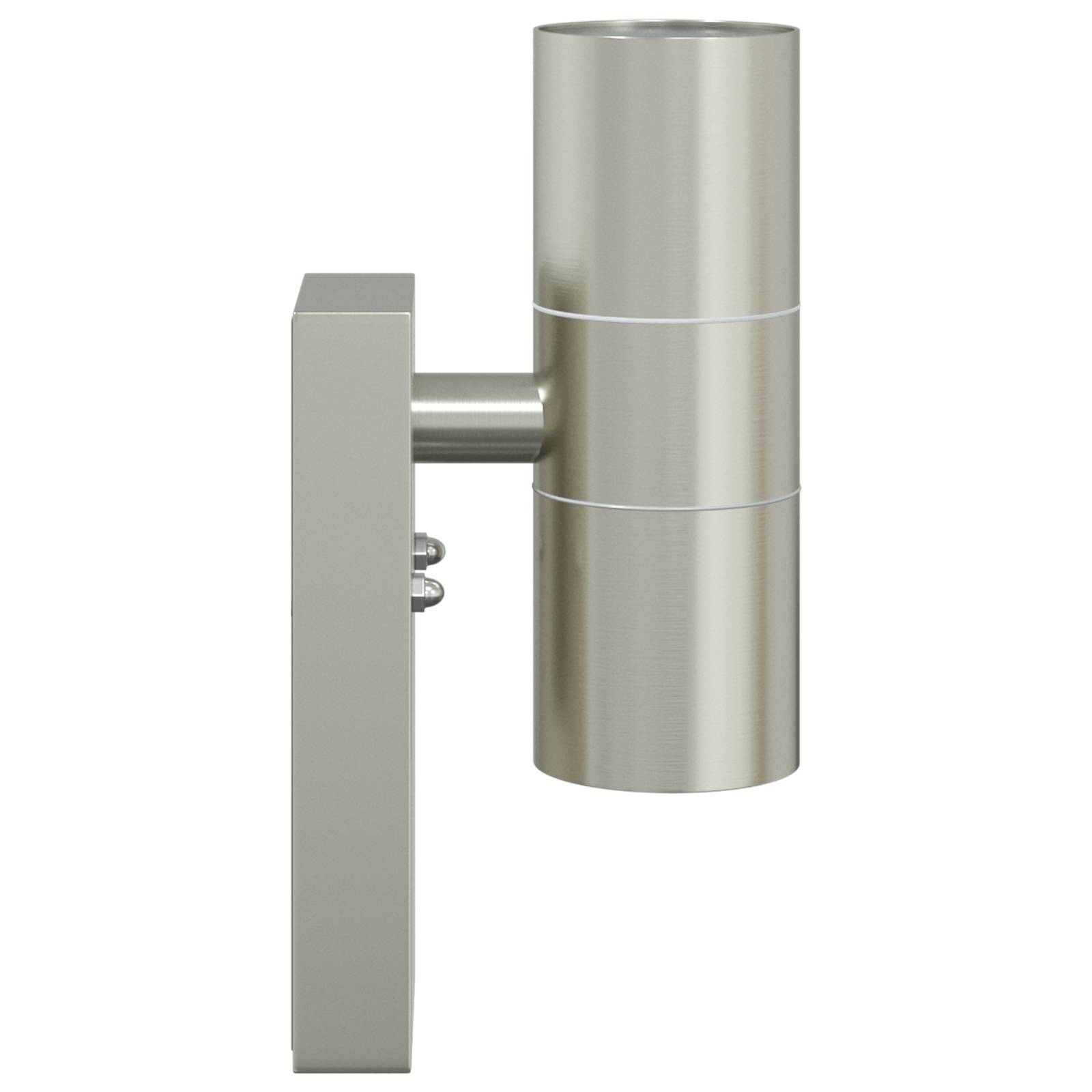 vidaXL Außenwandleuchten 2 Stück Silber Edelstahl IP44