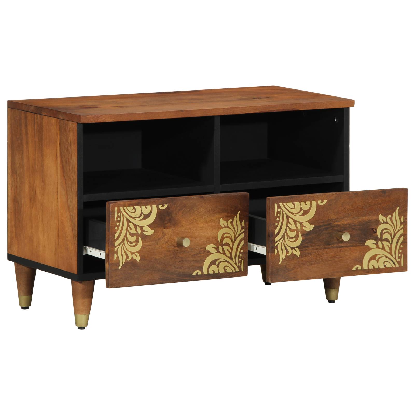 vidaXL TV-Schrank 70x33x46 cm Massivholz Mango