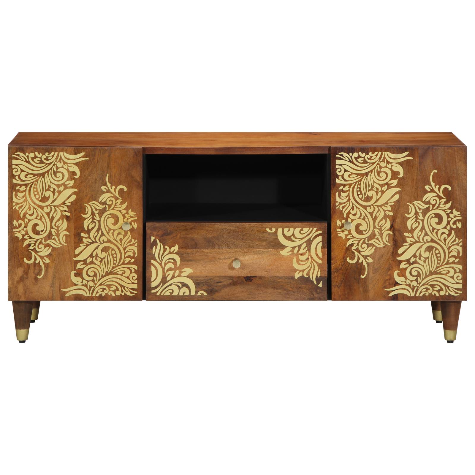 vidaXL TV-Schrank 105x33x46 cm Massivholz Mango