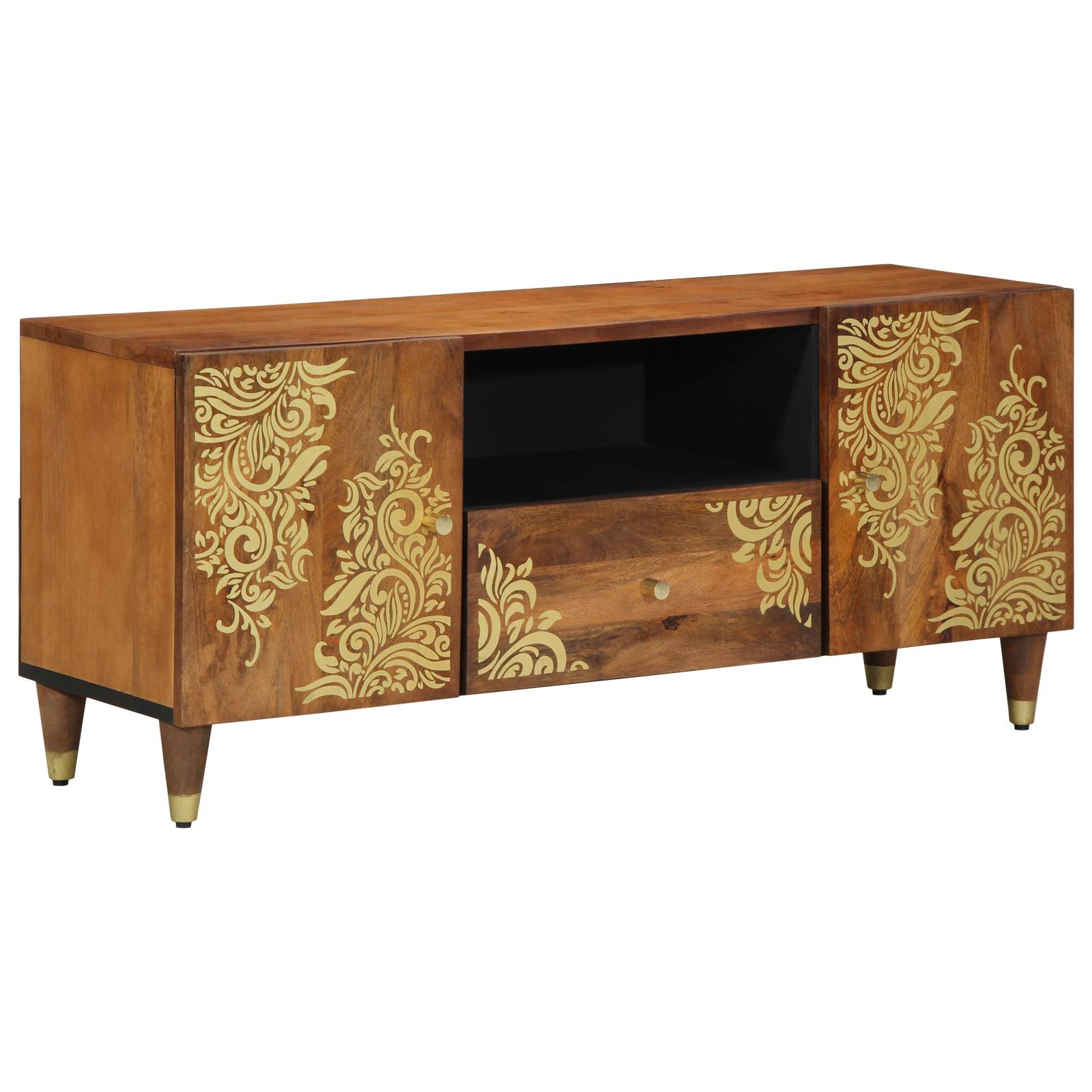 vidaXL TV-Schrank 105x33x46 cm Massivholz Mango